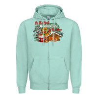 Seafoam its the wonderful time of the year Zipper Hoodie - CowGirlArtShop
