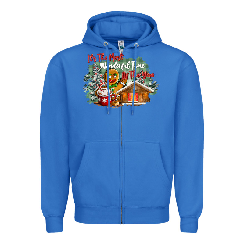Its The Wonderful Time Of The Year Zipper Hoodie by CowGirlArtShop | Teevron