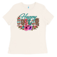 Bone happy easter western floral serape leopard Ladies Tee - Jasminsmagicworld