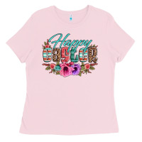 Bubblegum Pink happy easter western floral serape leopard Ladies Tee - Jasminsmagicworld