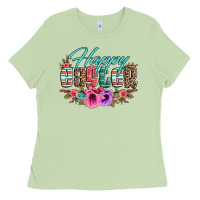 Matcha happy easter western floral serape leopard Ladies Tee - Jasminsmagicworld