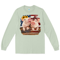 Matcha Cute Couple American Pigs Long Sleeve Tee - Bettercallsaul