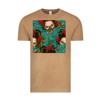 Vintage Camel Messy Bun Mom And Cross With Leopard Patterns Vintage Tee - BundleAndBundleShop