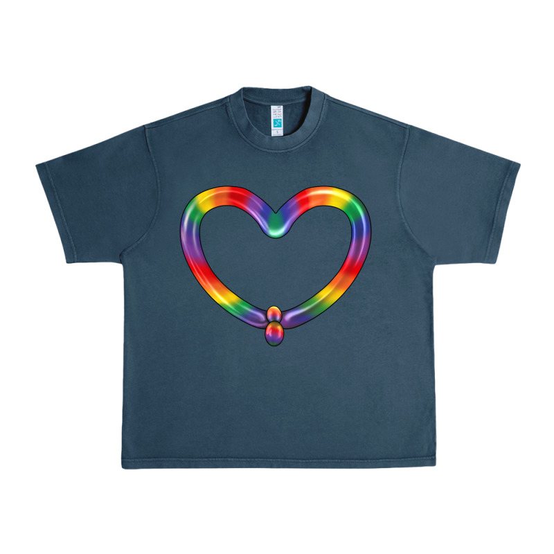 Lgbtq Heart Balloon Urban Heavy Tee by BundleAndBundleShop | Teevron