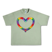 Oil Green Lgbtq Heart Balloon Urban Heavy Tee - BundleAndBundleShop