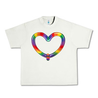 Pistachio Lgbtq Heart Balloon Urban Heavy Tee - BundleAndBundleShop