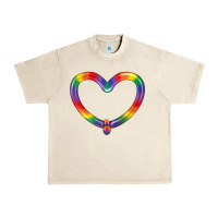 Sandshell Lgbtq Heart Balloon Urban Heavy Tee - BundleAndBundleShop