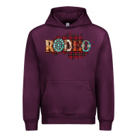 Mauve Wine Rodeo Christmas Urban Hoodie - CowhideDigitalArt