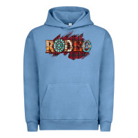 Pigment Pebble Blue Rodeo Christmas Urban Hoodie - CowhideDigitalArt