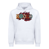 White Rodeo Christmas Urban Hoodie - CowhideDigitalArt