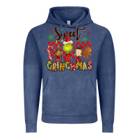 Vintage Denim grinchmas Vintage Hoodie - MaliasSmallBusiness