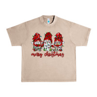 French Oak merry christmas gnome with christmas lights Urban Heavy Tee - JahusDesignShop