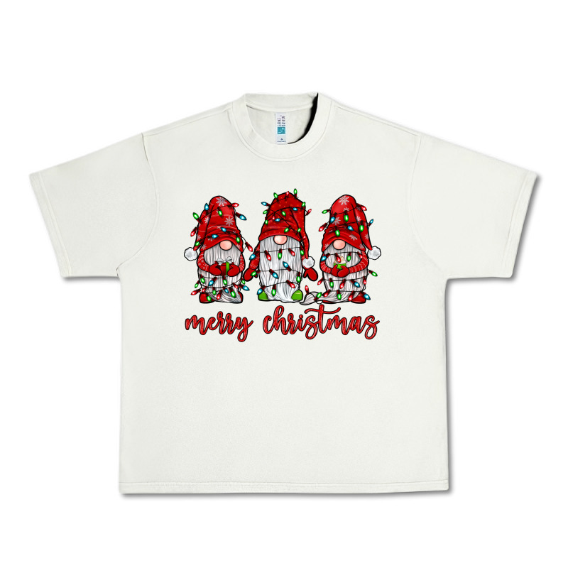 Merry Christmas Gnome With Christmas Lights Urban Heavy Tee by JahusDesignShop | Teevron
