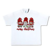 White merry christmas gnome with christmas lights Urban Heavy Tee - JahusDesignShop