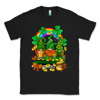Black st. patricks gnomes truck with rainbow Classic Tee - BundleAndBundleShop