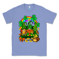 Colony Blue st. patricks gnomes truck with rainbow Classic Tee - BundleAndBundleShop