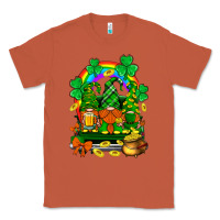 Copper st. patricks gnomes truck with rainbow Classic Tee - BundleAndBundleShop
