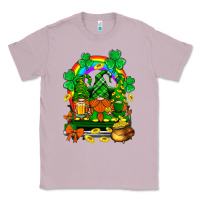 Lilac st. patricks gnomes truck with rainbow Classic Tee - BundleAndBundleShop