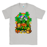 Moon Dust st. patricks gnomes truck with rainbow Classic Tee - BundleAndBundleShop