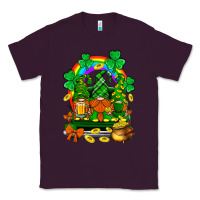 Plum st. patricks gnomes truck with rainbow Classic Tee - BundleAndBundleShop