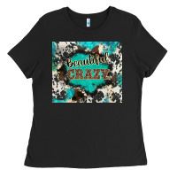 Black western beautiful crazy Ladies Tee - BarkalooDesign