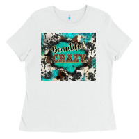 White western beautiful crazy Ladies Tee - BarkalooDesign