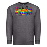 Charcoal Heather we are all human Premium Sweatshirt - FaDigitalArtStudio