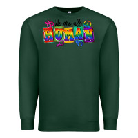Sports Green we are all human Premium Sweatshirt - FaDigitalArtStudio
