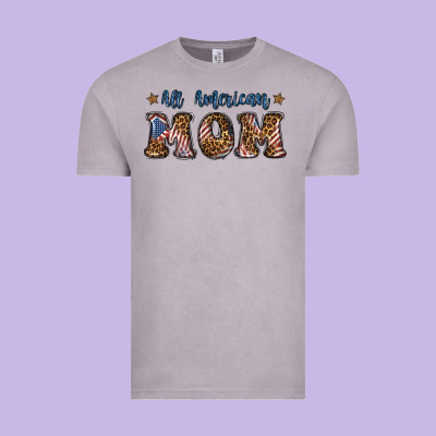 All American Mom Vintage Tee Designed By Bundleandbundleshop