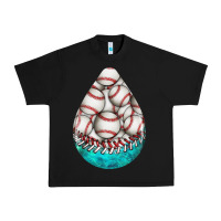 Black baseball and western roses teardrop  8 Urban Heavy Tee - BundleAndBundleShop