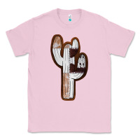 Bubblegum Pink Leather Cowhide Cactus Classic Tee - RanaPortraitStore