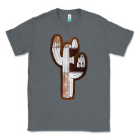 Charcoal Heather Leather Cowhide Cactus Classic Tee - RanaPortraitStore
