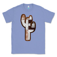 Colony Blue Leather Cowhide Cactus Classic Tee - RanaPortraitStore