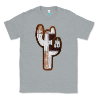 Heather Grey Leather Cowhide Cactus Classic Tee - RanaPortraitStore