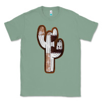 Sage Leather Cowhide Cactus Classic Tee - RanaPortraitStore