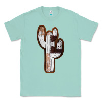 Seafoam Leather Cowhide Cactus Classic Tee - RanaPortraitStore