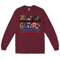 Burgundy it's the guts and it's the glory a hundred stories Long Sleeve Tee - RanaPortraitStore