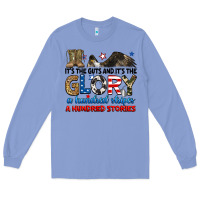 Colony Blue it's the guts and it's the glory a hundred stories Long Sleeve Tee - RanaPortraitStore