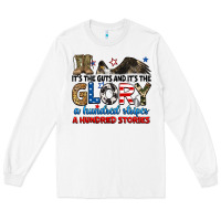 White it's the guts and it's the glory a hundred stories Long Sleeve Tee - RanaPortraitStore