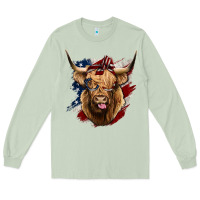 Matcha American Highland Cow Long Sleeve Tee - Bettercallsaul