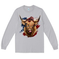 Moon Dust American Highland Cow Long Sleeve Tee - Bettercallsaul