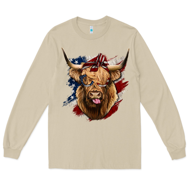 American Highland Cow Long Sleeve Tee by Bettercallsaul | Teevron