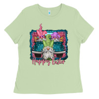 Matcha happy easter gnomes farm truck Ladies Tee - Jasminsmagicworld