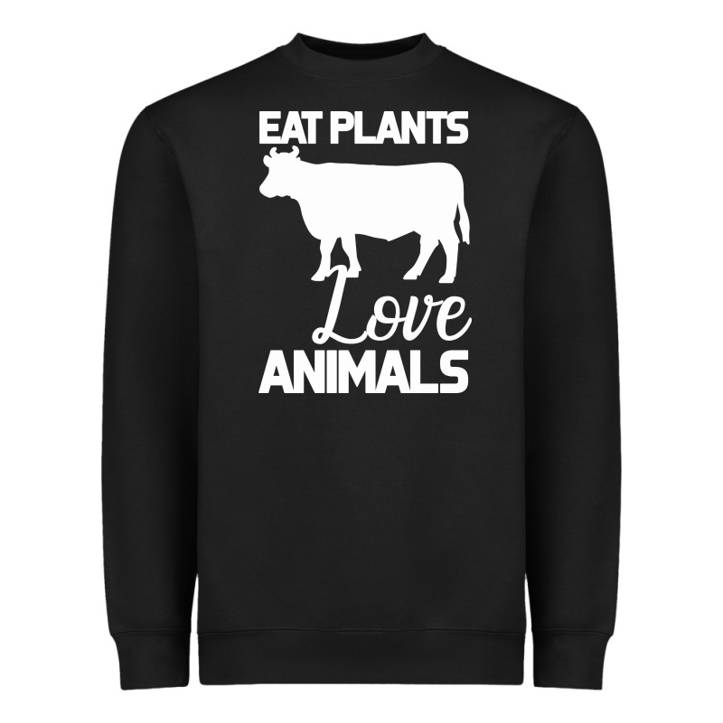 Eat Plants Love Animals Heavyweight Sweatshirt by Bettercallsaul | Teevron