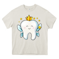 Cream tooth fairy Heavy Core Tee - Jasminsmagicworld