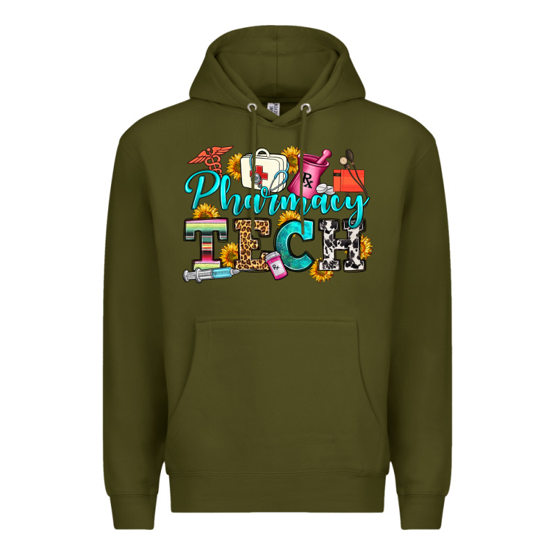 Pharmacy Tech Premium Hoodie by OliviaCreatesArt | Teevron