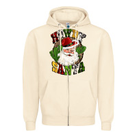 Sandshell howdy santa western cactus christmas Zipper Hoodie - CowGirlArtShop