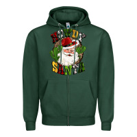 Sports Green howdy santa western cactus christmas Zipper Hoodie - CowGirlArtShop