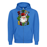 True Royal howdy santa western cactus christmas Zipper Hoodie - CowGirlArtShop