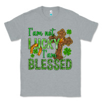 Heather Grey I Am Not Lucky I Am Blessed St. Patricks Classic Tee - BundleAndBundleShop